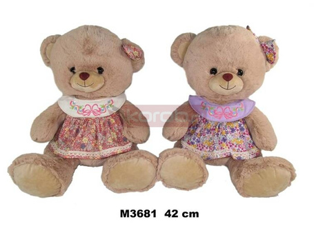 Miś w ubranku 42cm MIX