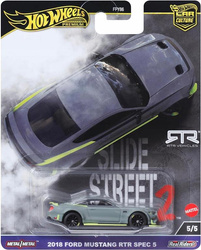 HOT WHEELS PREMIUM CAR CULTURE SLIDE STREET 5/5 2018 Ford Mustang RTR Spec HKC85