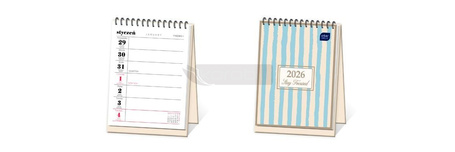 Kalendarz 2026 biurkowy tygodniowy Paski