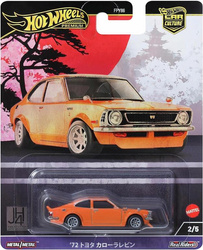 HOT WHEELS PREMIUM CAR CULTURE JAPAN HISTORIC 2/5 '72 Toyota Corolla Levin HRV69