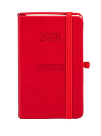 Kalendarz 2026 A6 Memofix TDW czerwony