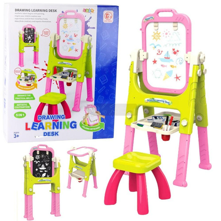 Tablica edukacyjna 5w1 z krzesełkiem