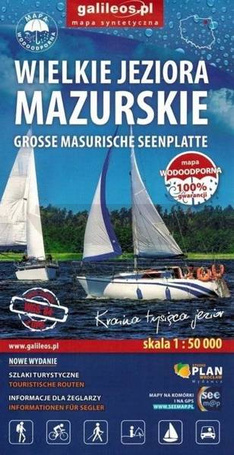 Mapa - Wielkie Jeziora Mazurskie 1:50 000