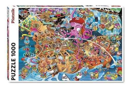 Puzzle 1000 Crisp, Różowi Piraci PIATNIK