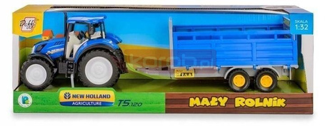 Traktor New Holland T5 z przyczepą 1:32