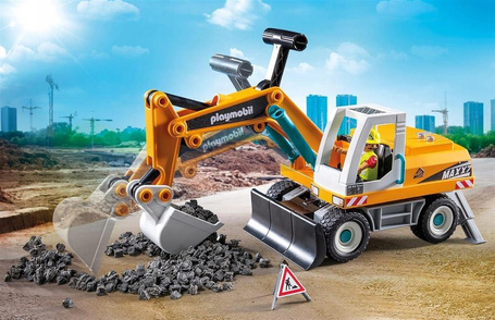 PLAYMOBIL ACTION HEROES 71749 DUŻA KOPARKA, zabawka dla dzieci +4 lata
