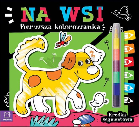 Pierwsza kolorowanka. Na wsi. Kredka segmentowa
