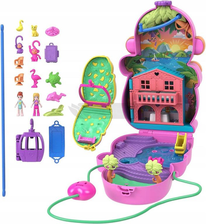 LALKA POLLY POCKET TOREBKA MAŁPKA zestaw do zabawy dla dzieci +4 lata HWP04