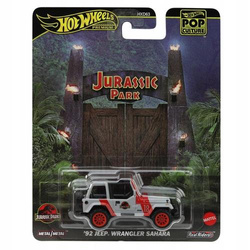 HOT WHEELS PREMIUM POP CULTURE Jurassic Park '92 Jeep Wrangler Sahara JBL59