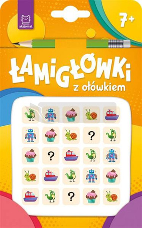 Łamigłówki z ołówkiem 7+ Książeczka pomarańczowa