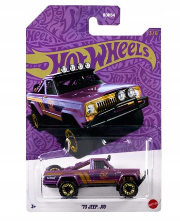 HOT WHEELS PEARL & CHROME 3/6 JDM22 '73 Jeep J10