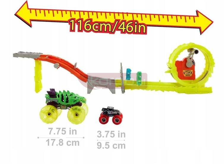 HOT WHEELS MONSTER TRUCK ZESTAW Power Smashers Ultrawyścig