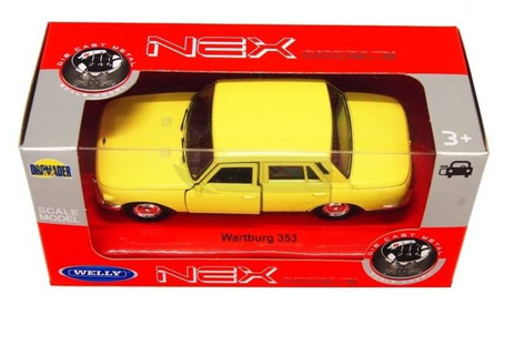 Wartburg 353 1:34 żółty WELLY