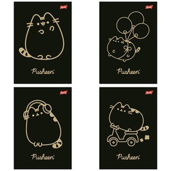 Zeszyt A5/60K kratka laminowany Pusheen (10szt)
