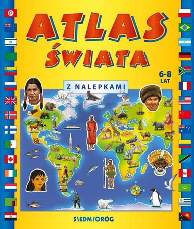 Atlas świata z nalepkami