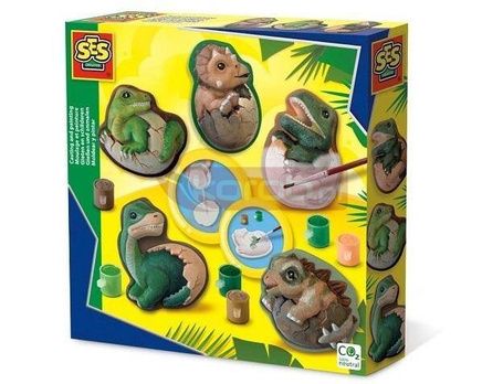 Odlewy gipsowe + farby Jaja dinozaura