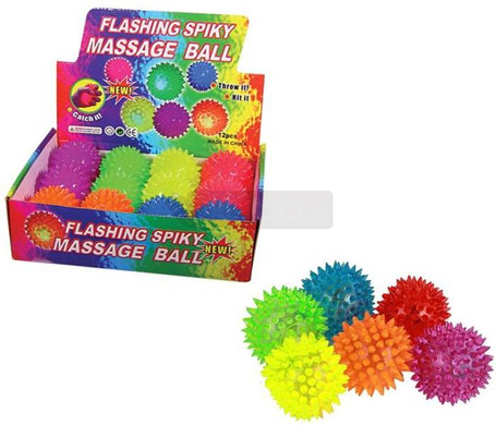 Piłka świecąca z kolcami MIX