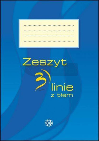 Zeszyt 3 linie z tłem