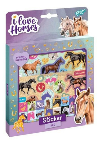 Naklejki I love horses