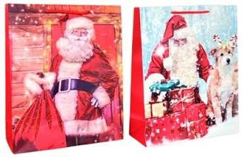 Torebka prezentowa L Boże Narodzenie szerokie dno