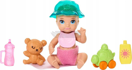 LALKA BARBIE SKIPPER OPIEKUNKA Z WÓZKIEM I BOBASEM zestaw do zabawy JJB42