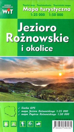 Mapa tur. - Jezioro Rożnowskie i okolice 1:25 000