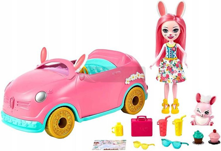 Lalka Enchantimals Króliczkowóz HCF85