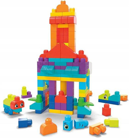 MEGA BLOKS KLOCKI ZESTAW 150 DUŻYCH KLOCKÓW torba HHM96