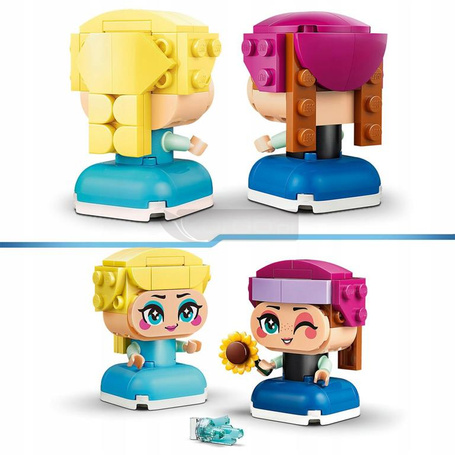 KLOCKI LEGO DISNEY 43284 KRAINA LODU Mała Anna i Elza zestaw klocków +5 lat