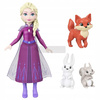 DISNEY KRAINA LODU ZIMOWY DOMEK + LALKA KSIĘŻNICZKA ELSA mała laleczka 9 cm JFG28