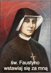 Magnes na lodówkę - Św. Faustyna