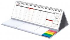 Kalendarz 2026 z notesem Maxi tygodniowy szary