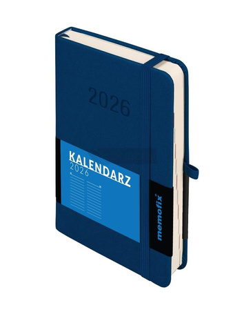 Kalendarz 2026 B6 Memofix DNS granatowy