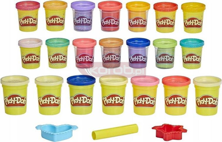 HASBRO PLAY DOH CIASTOLINA DUŻY ZESTAW 21 TUB 1,5 kg ciastoliny + akcesoria F5735
