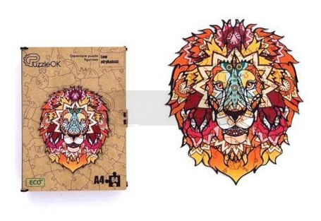 Puzzle drewniane eko 133 Lew afrykański A3