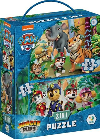 Puzzle 2w1 Psi Patrol Przygoda w dżunlgi