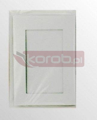 Karta passepartout + koperta srebrna 5szt