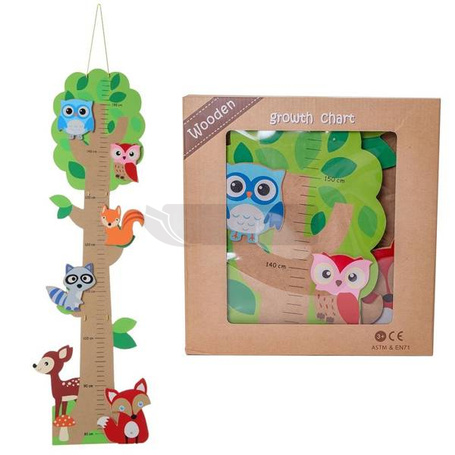 Drewniana miarka wzrostu