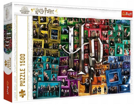 Puzzle 1500 Harry Potter Na przestrzeni filmów