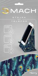 3MACH Stojak na telefon - Pawie pióra