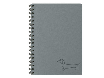 Kołozeszyt popielaty 11x15cm