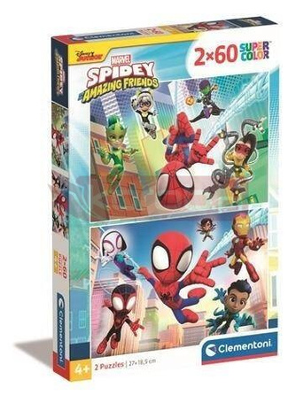 Puzzle 2x60 Super Kolor Spidey