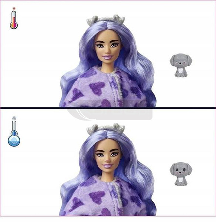Lalka Barbie w przebraniu pieska Cutie Reveal HHG21