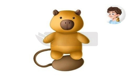 Maskotka na magnes Capybara