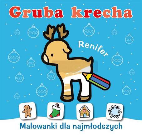Malowanie-doklejanie. Renifer