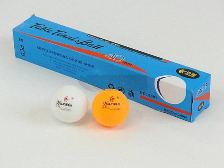 Piłeczki do ping ponga 4cm 6szt