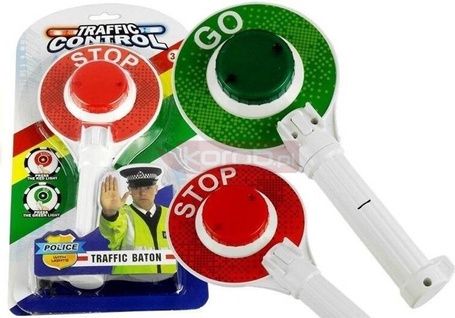 Lizak policyjny drogowy świecący dwustronny