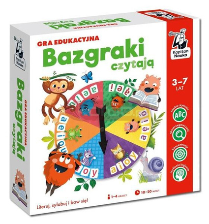 Bazgraki czytają. Gra edukacyjna. Kapitan Nauka