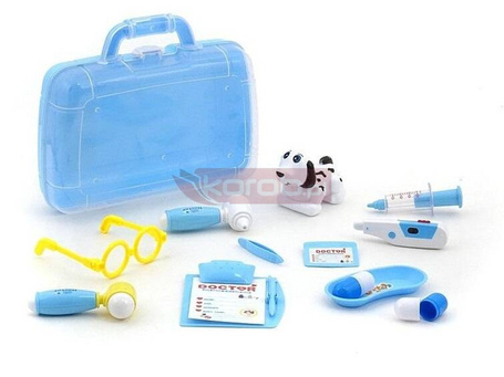 Zestaw weterynarza w walizce światło dźwięk