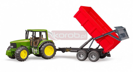 Traktor John Deere 6920 z przyczepa wywrotką